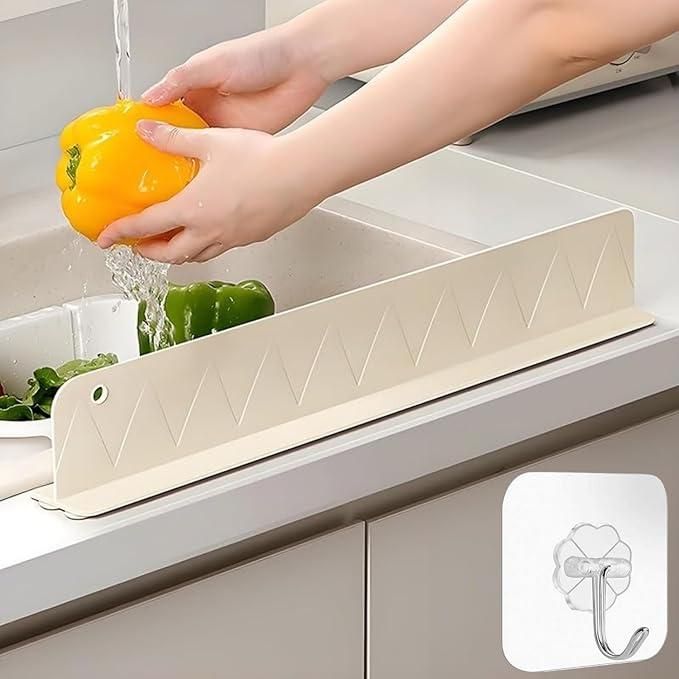 GiftArc Silicone Splash Guard 30 × 15 × 10 cm | Buy 1 Get 1 Free | Sink Water Splash Protector with Strong Suction | Oil & Water Proof