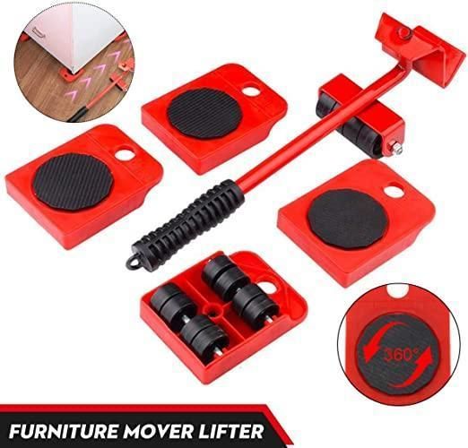 GiftArc Furniture Lifter Mover Tool Set – Heavy Duty Furniture Shifting, Lifting & Moving Tool with Wheel Pads
