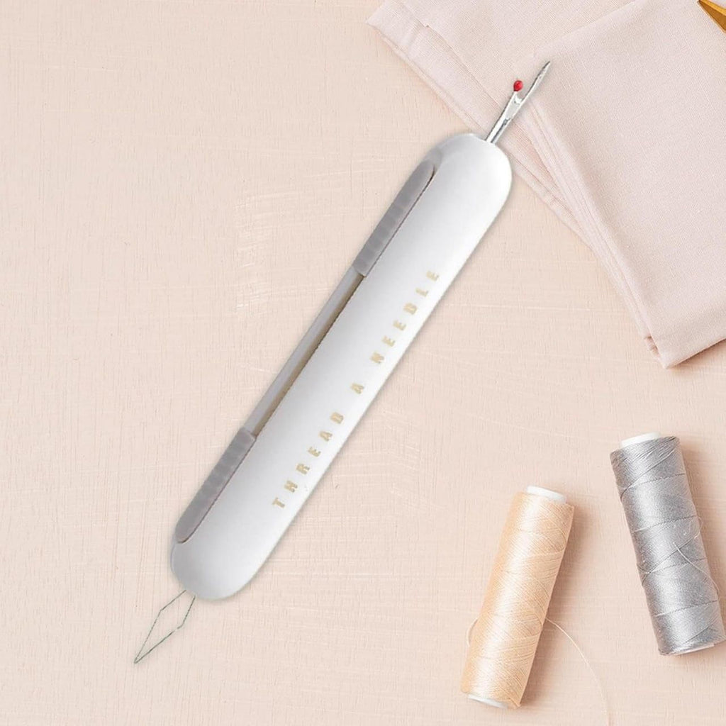 GiftArc 2 in 1 Needle Threader Tool – Easy Threading & Needle Inserter for Hand Sewing and Cross-Stitch