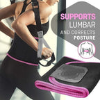 GiftArc Adjustable Waist Trimmer Belt for Intense Core Sweat, Support & Home Workouts