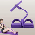 GiftArc 4 Yoga Pedal Puller Resistance Band Fitness Equipment with Foam Handles for Full Body Strength Training & Stretching