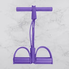GiftArc 4 Yoga Pedal Puller Resistance Band Fitness Equipment with Foam Handles for Full Body Strength Training & Stretching