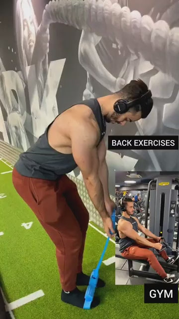 GiftArc 4 Yoga Pedal Puller Resistance Band Fitness Equipment with Foam Handles for Full Body Strength Training & Stretching